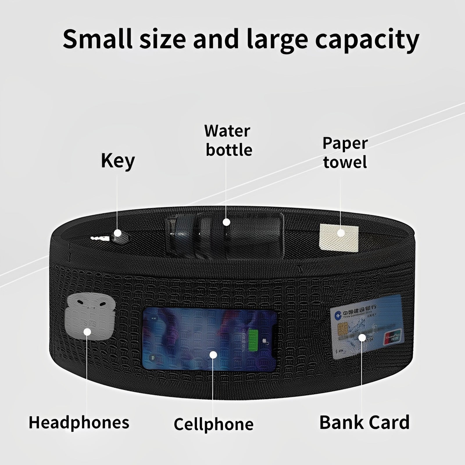 Pressure Athletics High-stretch Portable fitness Waist band