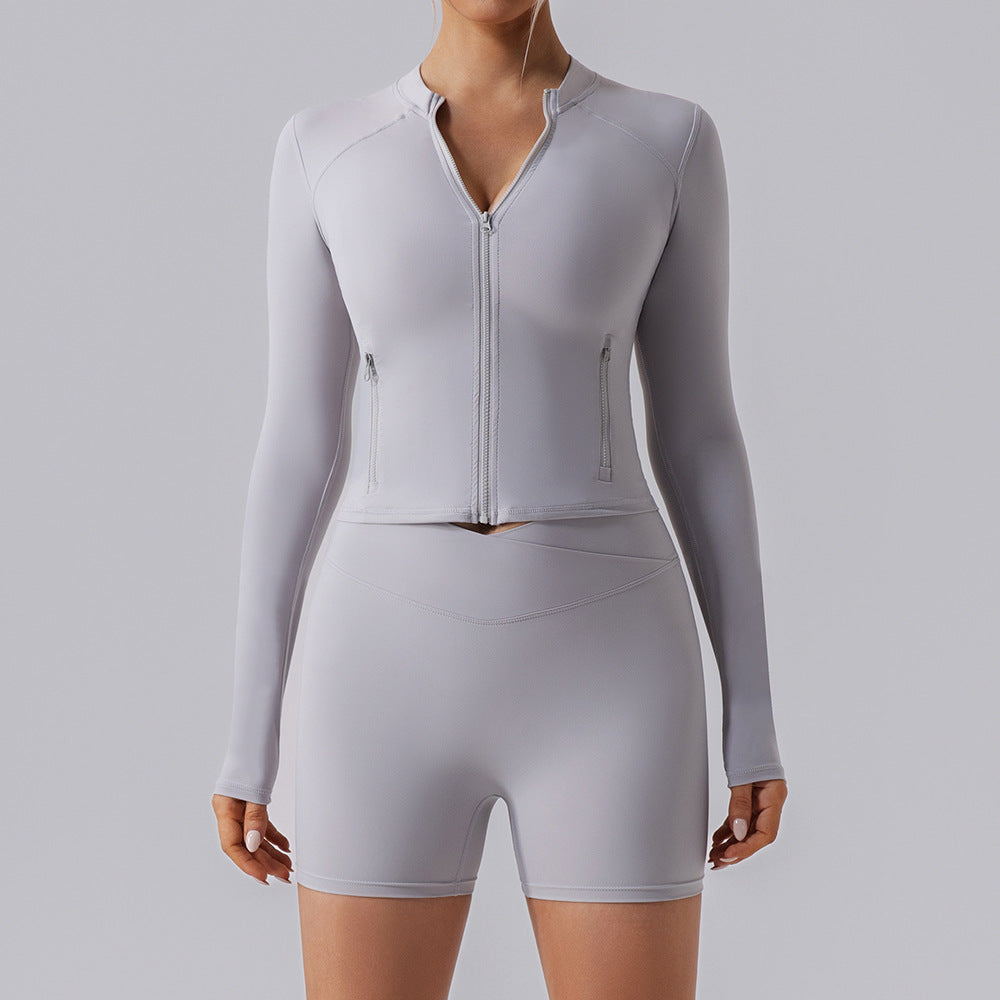 Pressure Athletics Slim-fit Long sleeve with Zipper For Women