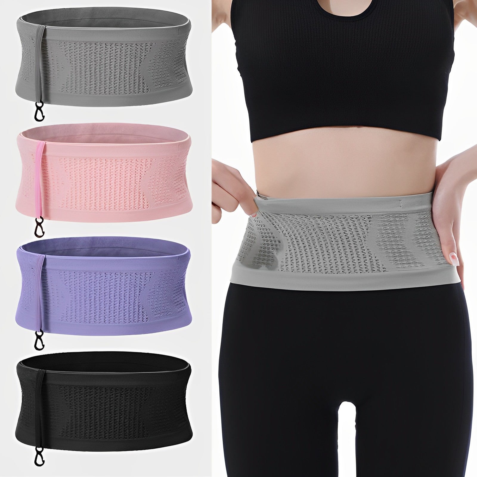 Pressure Athletics High-stretch Portable fitness Waist band