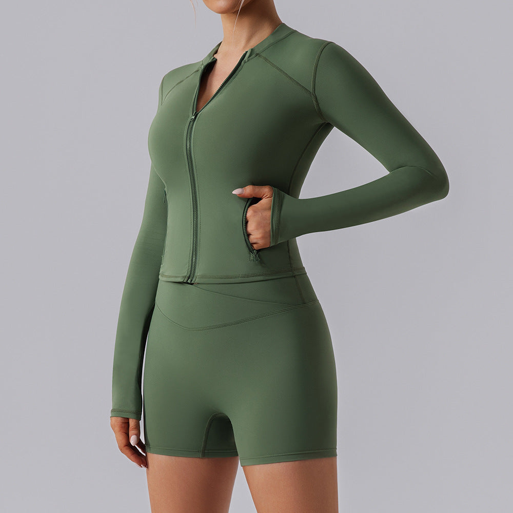 Pressure Athletics Slim-fit Long sleeve with Zipper For Women